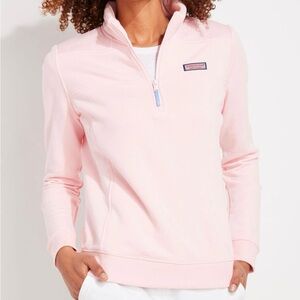 Vineyard Vines Pink Quarter-Zip Pullover
